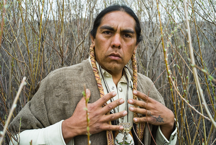 Robert Mirabal, of Taos Pueblo, New Mexico.  (© Lewis Kostiner)