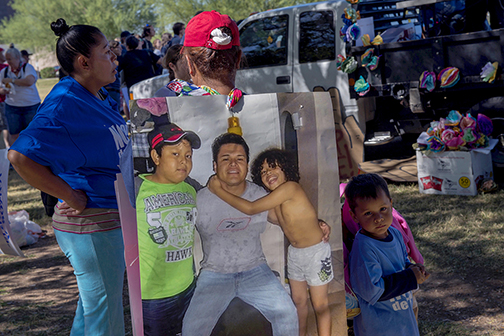People rally to protest the federal government’s deportation and separation of families, Phoenix, AZ (2013).