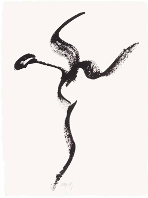 Ill Wind, study for Billie, 2000, ink, 30 x 22 in., Joel and Nancy Hart, Palm Beach Gardens, FL