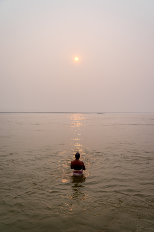 Ganga, sunrise.
