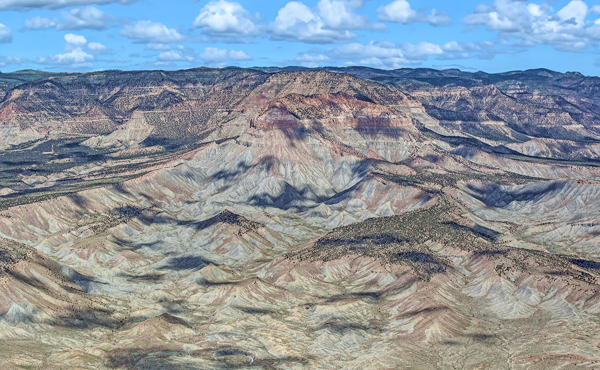 Looking west from Castle Valley toward the Wasatch Plateau.