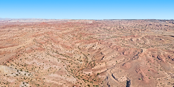 Crack Canyon west of Temple Mountain, San Rafael Reef Wilderness.