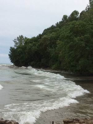 Lake Michigan, Klode beach.