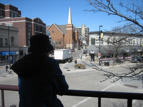 Yi-Fu overlooking State Street